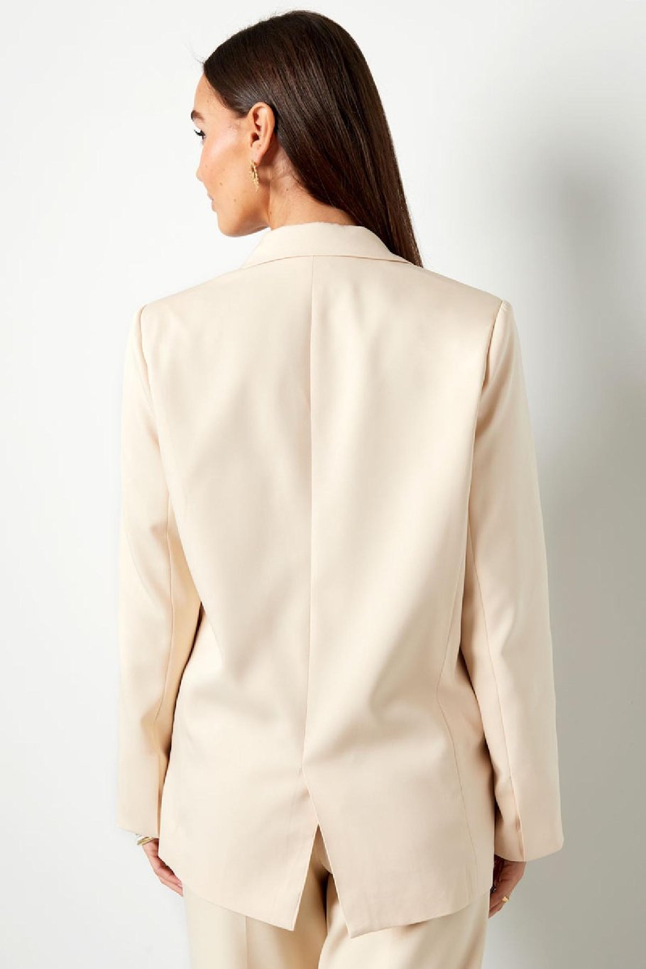Blazer uni basique Rose saumon S Image8